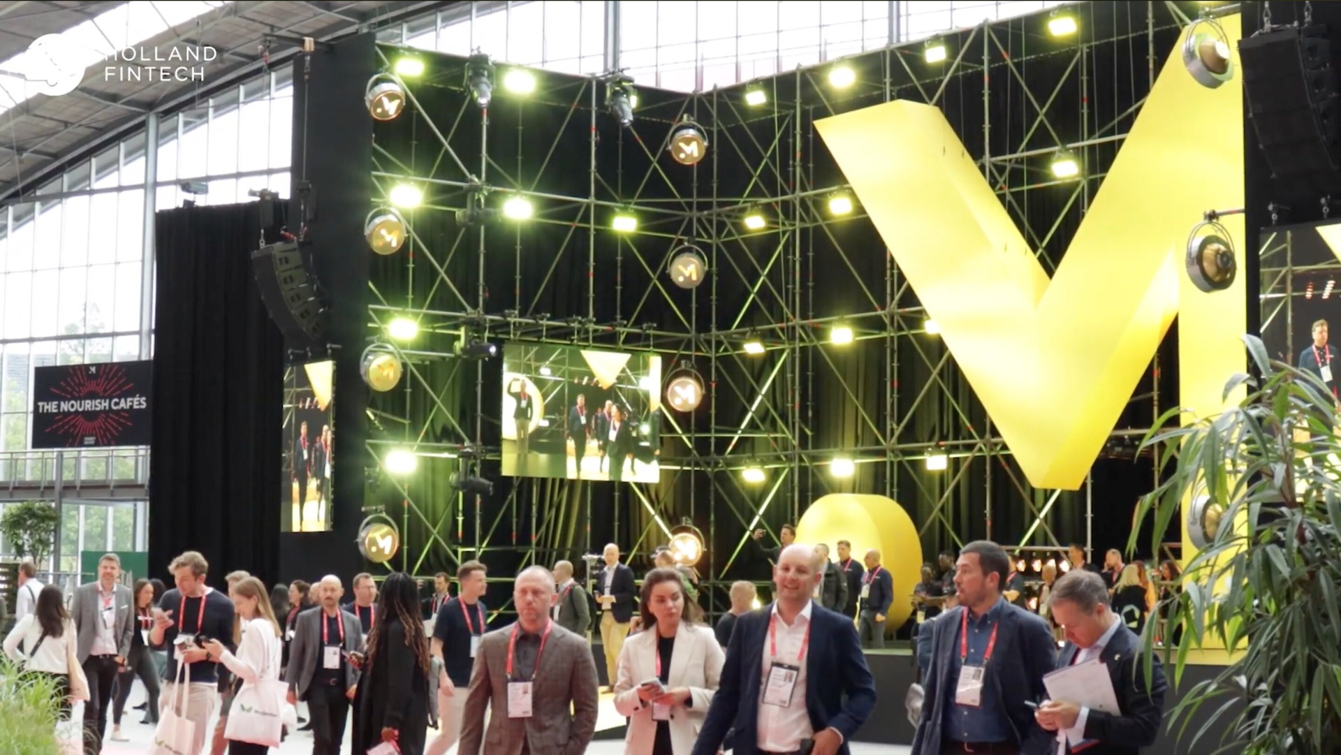 Money 20/20 Europe Day 1 recap — event floor frame for Holland FinTech.